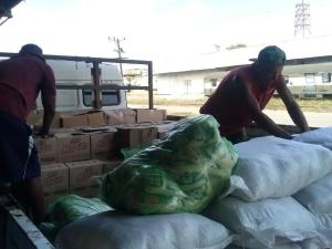 distribución donativo