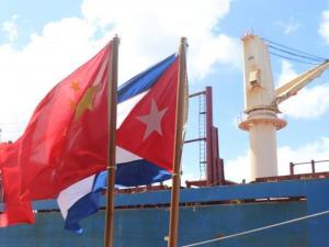 Bandera Cuba-China