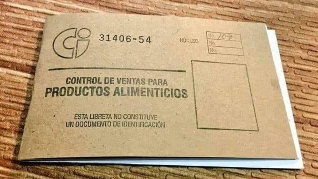libreta de abastecimientos