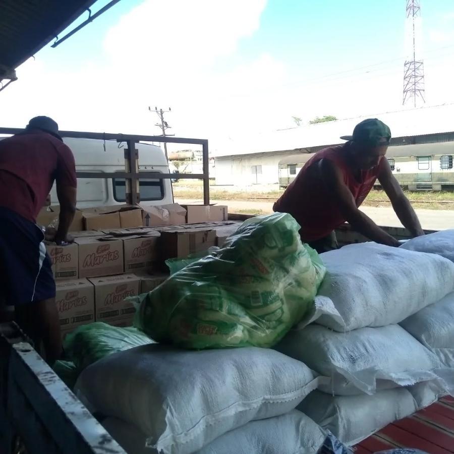 distribución donativo